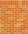 Dollhouse Miniature 1/2In Scale Wallpaper: Red Brick